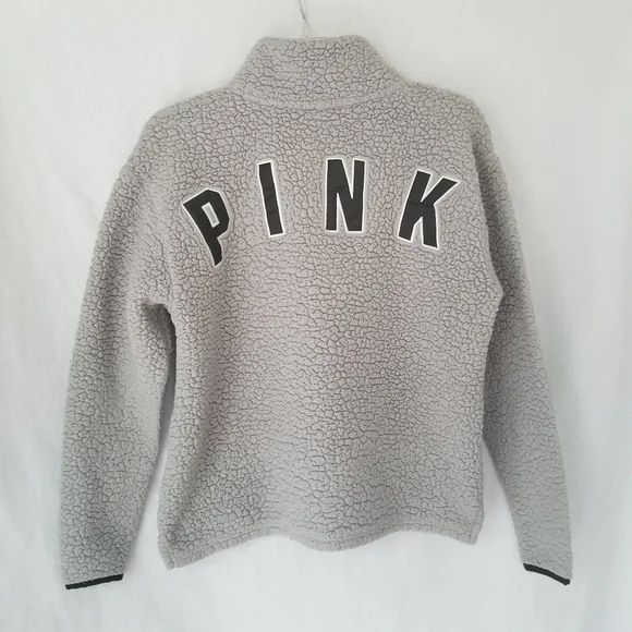 Victoria Secrete's PINK Pull Over Mid Zip Sweater - Picture 1 of 4